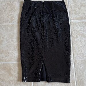 Ralph Lauren black Sequin Pencil Skirt